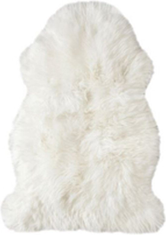 Peau de mouton WILLEKE - fausse fourrure - Wit - 68 x 100 cm - Robe - Fourrure - Tapis