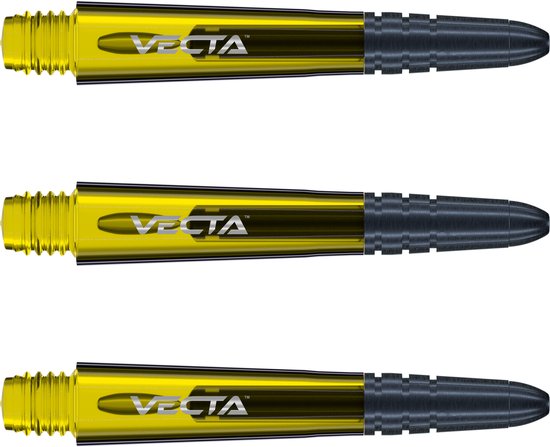 WINMAU - Vecta Dartschachten Geel, Korte - 1 set per pakket (3 Dartschachten in totaal) van Winmau — afbeelding 5