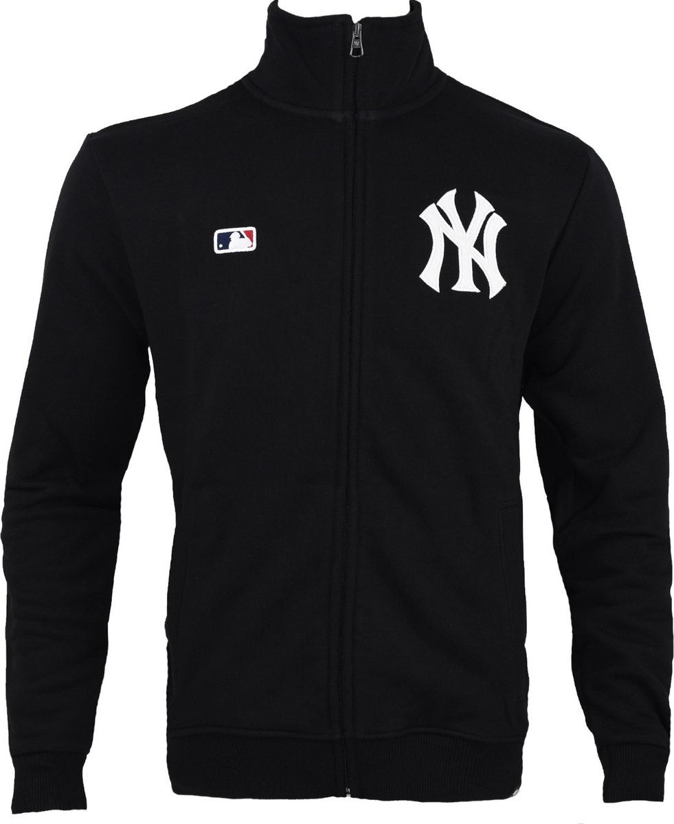 47 Brand MLB New York Yankees Embroidery Helix Track Jkt 554365, Mannen, Zwart, Sweatshirt, maat: M