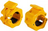 Taurus Fitness 30 mm Halterstangsluiting Pro (geel) - Sluiters – Gewichtssluiters – Halterstangsluiters – Clipsluiting - Sluiters voor halterstang