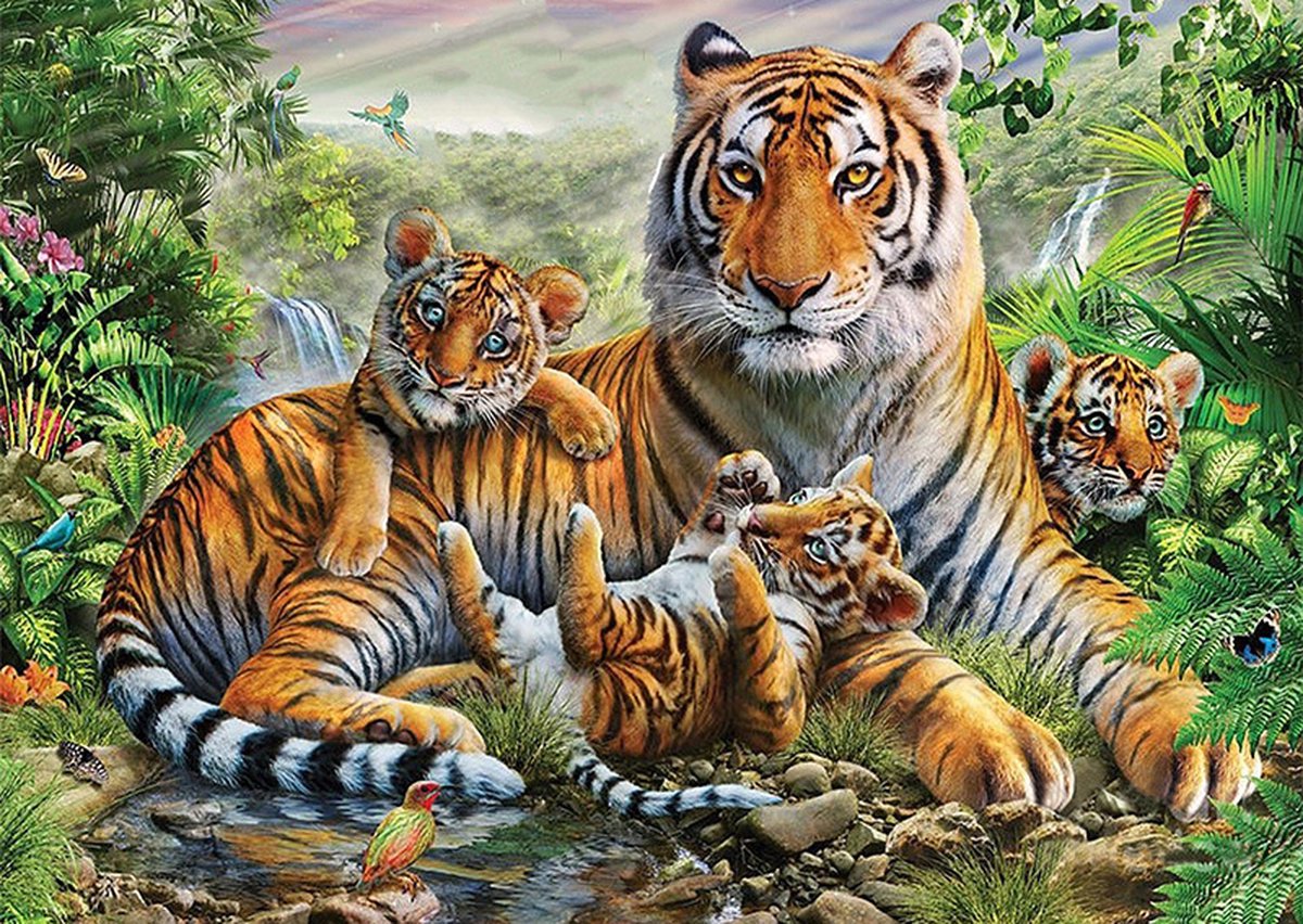 VDTOYS® DIAMOND PAINTING volwassenen - vdt029 - vierkante steentjes - full - groot formaat - nieuwe tekeningen - 55 op 45 cm (canvas) - 50 op 40 (foto)