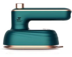 JT Products Luxe Reisstrijkijzer Groen – Mini Strijkijzer - Inklapbaar - 8,4x11,5CM - Sprayfunctie - Stomend Effect - Travel Strijkijzer – Strijkijzer Vakantie – Reisstrijkijzer Klein