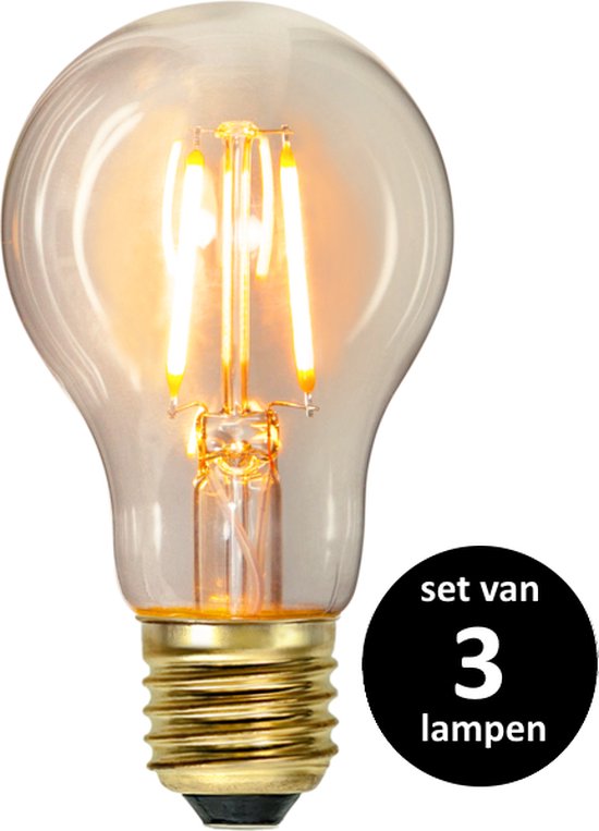 Star Trading LED Peertje (Standaard maat) lichtbron - E27 - Niet dimbaar - Super Warm Wit <2200K - 1.6 Watt - vervangt 15W Halogeen  - set van 3