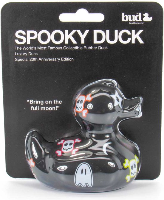 BudDuck Luxury Badeendje - Spooky Duck - Badspeelgoed van BudDuck — afbeelding 3