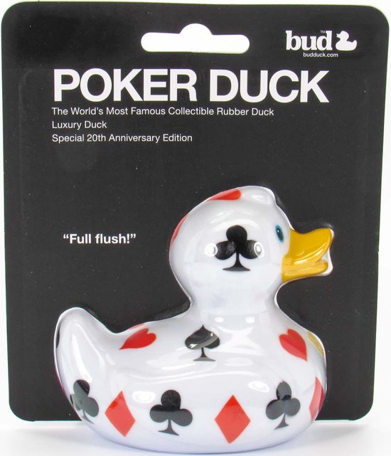 LUXURY POKER DUCK badeendje van BudDuck van Lux — afbeelding 3