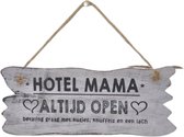 WoodR | Tekst bordje | Hotel mama |  spreukenbord | hout | allerliefste mama  | Moederdag