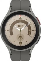Bol.com Samsung Galaxy Watch5 Pro - Smartwatch - 45 mm - LTE/5G - Titanium aanbieding