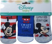 Disney -3 pack baby sokjes Disney - Mickey Mouse - maat 6-12 maanden - Disney Baby