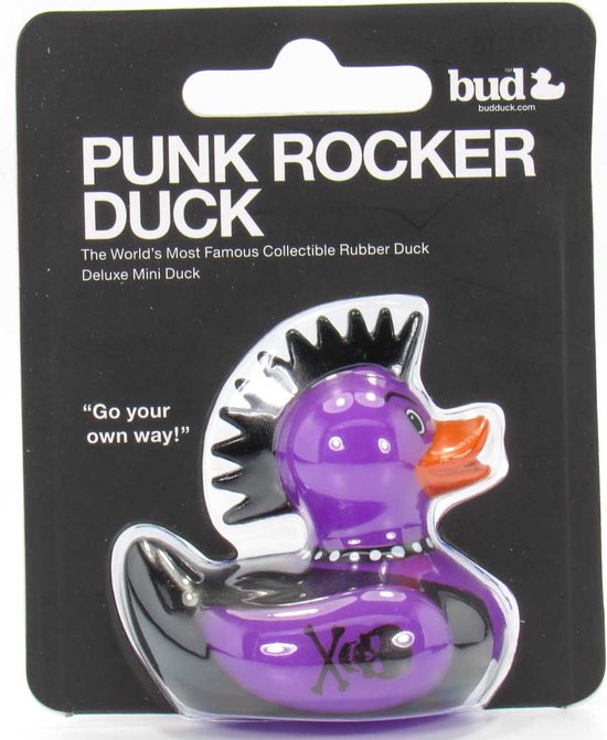 Deluxe Mini Punk Rocker Duck van Bud Duck: Mooiste Design badeend ter Wereld van Deluxe — afbeelding 3