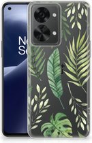 Back Case Siliconen Hoesje OnePlus Nord 2T Telefoonhoesje Bladeren