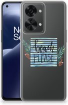 Smartphone hoesje OnePlus Nord 2T TPU Case Transparant Boho Beach