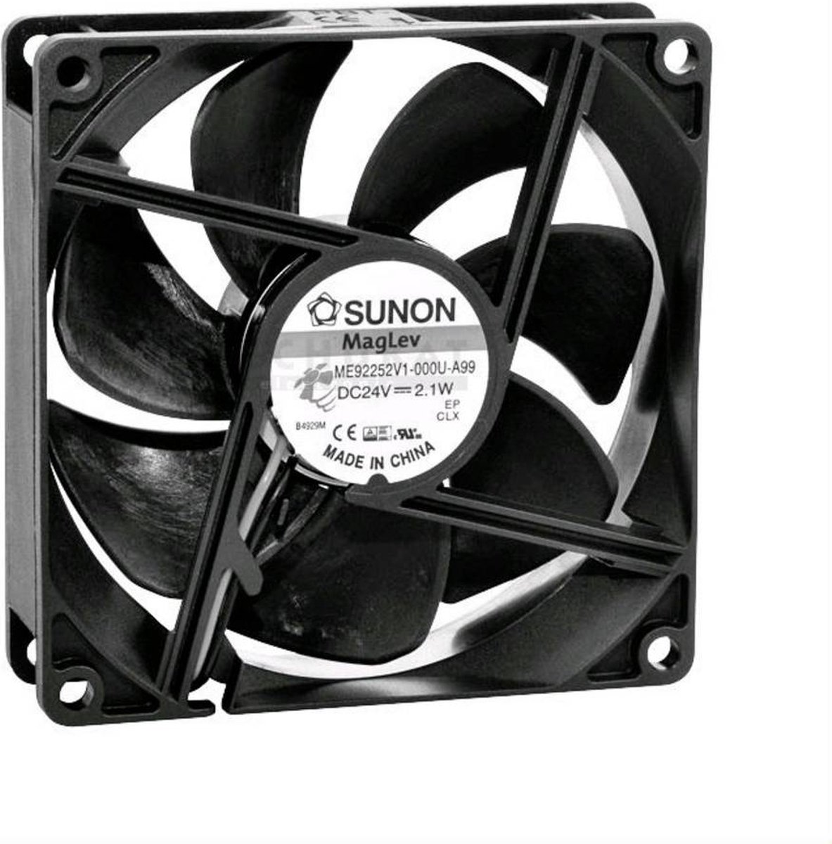 Sunon EE92252B1-A99 Axiaalventilator 24 V/DC 87.48 m³/h (l x b x h) 92 x 92 x 25 mm