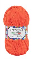 Etrofil Velvet Garen-Yonca Baby - Oranje No 70216 - 4 mm - Breien - Haken - Weven - Amigurumi