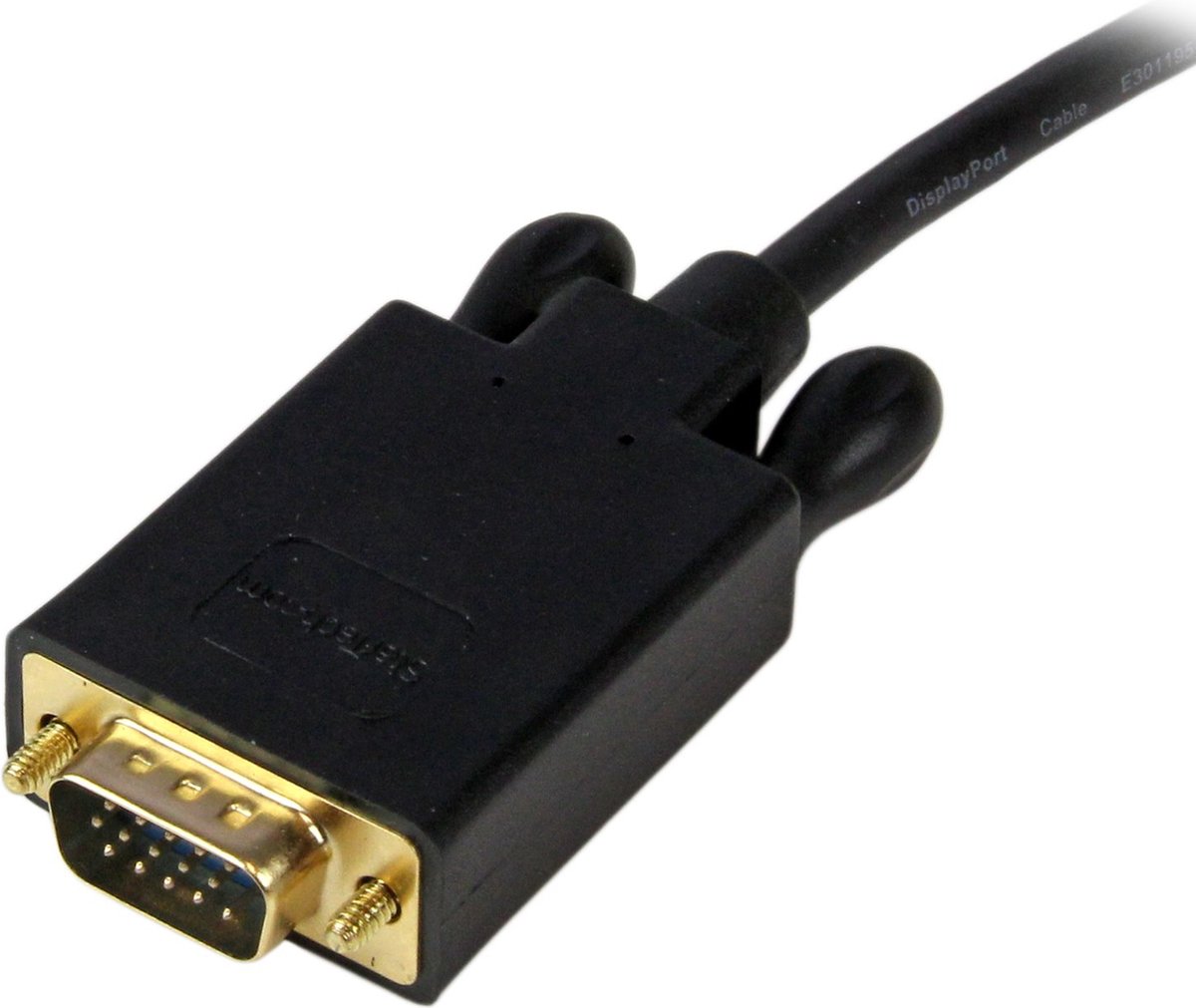 DisplayPort to VGA adapter Startech DP2VGAMM10B 3 m Black