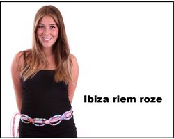 Ibiza riem luxe roze - festival thema feest party fun