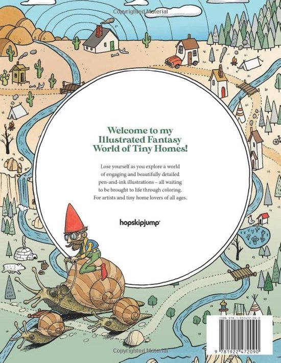 Fantasy Tiny Homes Coloring Book R.J. Hampson Kleurboek voor