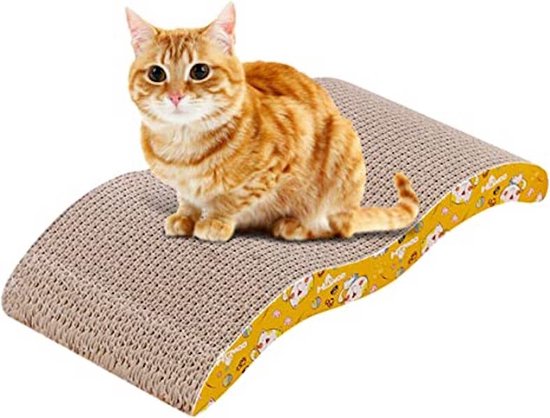 Katten krabplank met Kattenkruid – Ideaal om te Krabben, Spelen en Ontspannen Katten krabplank
