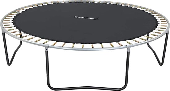Springdoek trampoline, trampolinespringdoek, springmat, trampoline-accessoires, vervanging, diameter springmat 324cm , geschikte trampolinediameter:366cm ,zwart STB12BK