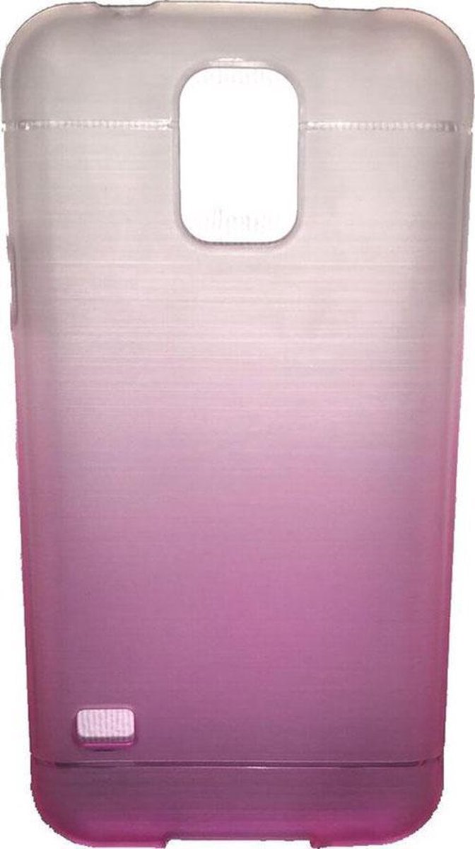 Samsung Galaxy S6 Hoesje - Roze / Transparant - Kunststof