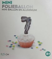 Ballon aluminium / Ballon numéroté - Argent - Chiffre 7-11,5 cm