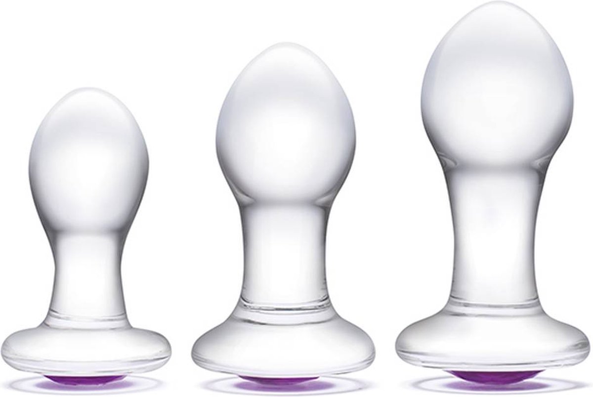Goedkoopste Glas - Bling Bling Glass 3 pc Anal Training Kit