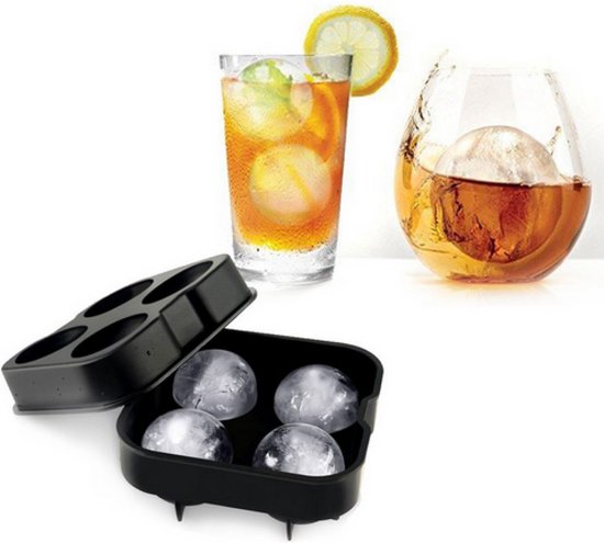 rand Sherlock Holmes deur ICE CUBE BALL maker IJsblokjes voor ronde ijsblokken / Whiskey Cocktails |  bol.com