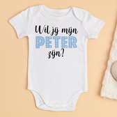 Will you be my Peter barboteuse - Barboteuse - Barboteuse Bébé - Cadeau pour marraine - Taille 3 à 6 mois