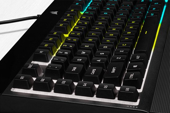 Corsair K55 RGB Pro - Gaming Toetsenbord - Membraam toetsen - Qwerty  Zwart