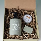 Minibox de leukste 50 jarige - cadeau abraham - cadeau sarah - cadeau verjaardag 50