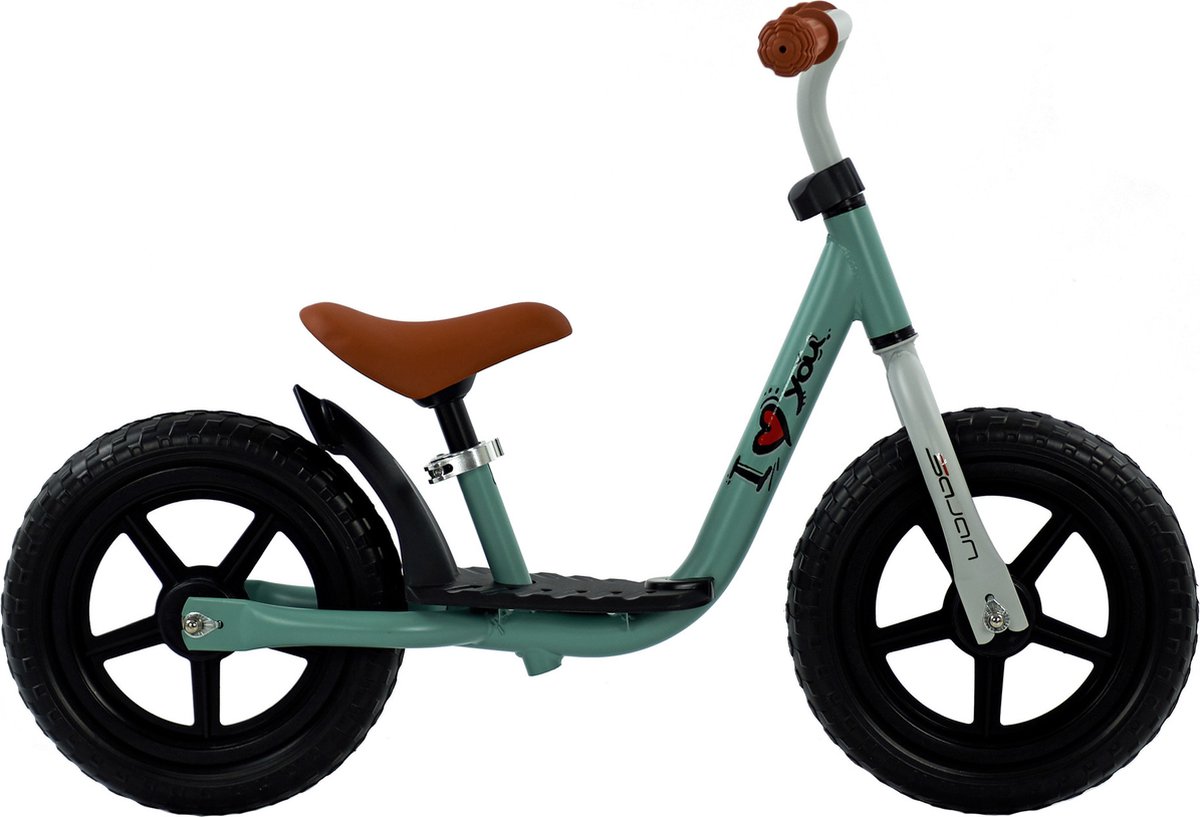 Bol.com Sajan Loopfiets - Balance Bike - Jongens en Meisjes - Loopfiets 2 Jaar - Buitenspeelgoed - Olijfgroen aanbieding