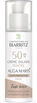 Laboratoires de Biarritz - Solaires - Alga Maris - Crème Solaire Teintée Visage SPF50 Ivoire 50 ml