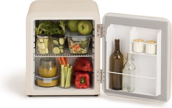 CREATE - Koelkast in retrostijl - Gebroken wit - Handvat Zilver - FRIDGE RETRO 48L van create — afbeelding 3