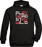 Klere-Zooi - Play Hard Stay Wild - Hoodie - 164 (14/15 jaar)