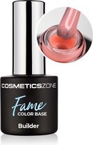 Cosmetics Zone UV/LED Fame Color Base - Real Coral 7ml. - Koraal - Glanzend - Top en/of basecoat