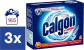 Calgon 3 in 1 Powerball Tabs Wasmachine Reiniger en Anti kalk -  3x 55 Tabletten - 165 Tabletten