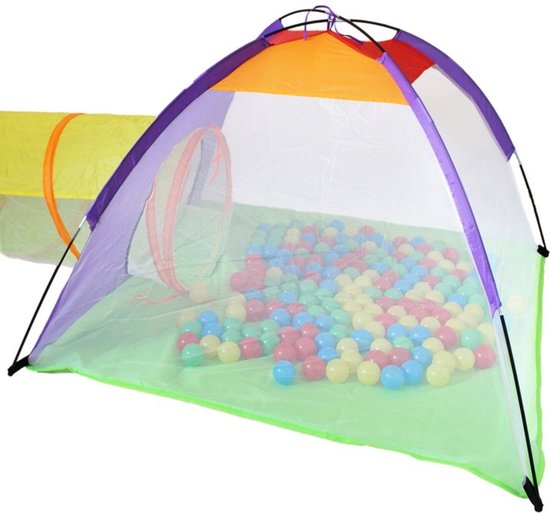 LittleTom Ballenbad Speeltent Set 260x90x100cm - Popup Speelhuisje