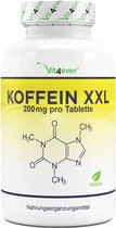 Cafeïne Pillen | 200 mg | 500 Caffeine tabletten | Laboratoriumgetest (gehalte aan werkzame stoffen + zuiverheid) | Zónder ongewenste toevoegingen | Hóge dosering | Veganistisch | Premium kwaliteit | Vit4ever