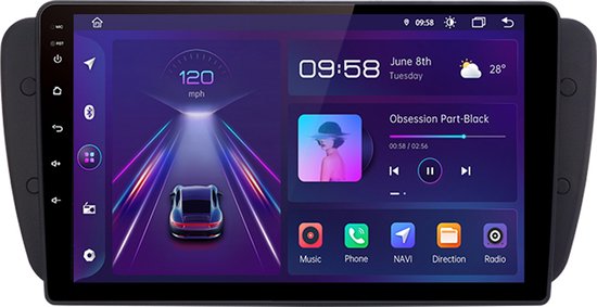 8core CarPlay Seat Ibiza 2009-2013 Android 10 navigatie en multimediasysteem 2+32GB