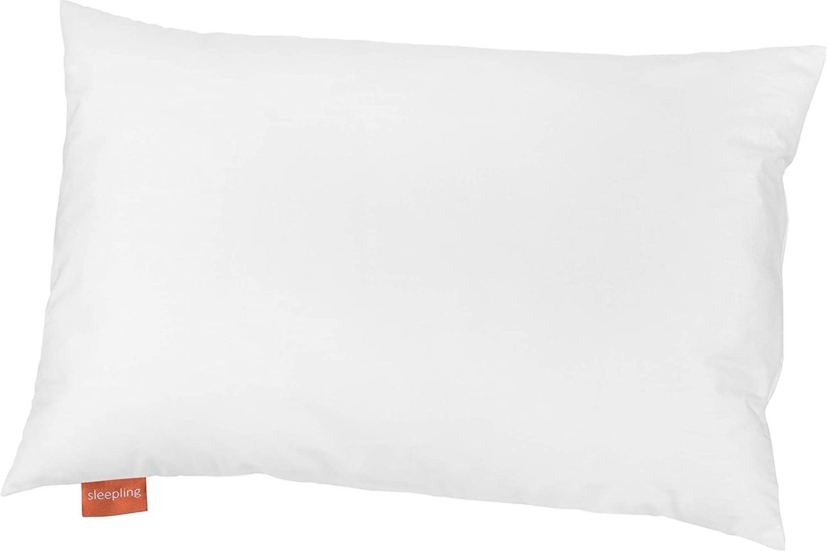 Kinderen kussen - 100% katoen - Wasbaar op 60 graden - 40 x 60 cm - Wit hoofdkussen