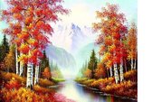 Diamond Painting Herfst - 40 x 50 cm - Incl. Diamant Steentjes en Diverse Tools