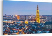 Schilderij - Antwerpen België in de schemering — 90x60 cm