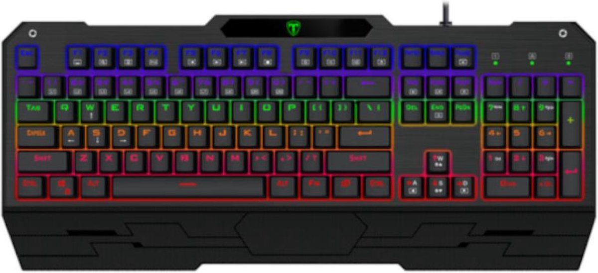 T-Dagger TGK 301 Battleship RGB Mechanisch Gaming Toetsenbord Ergonomisch QWERTY toetsenbord met Anti-Ghosting toetsen | Gaming keyboard met RGB verlichting