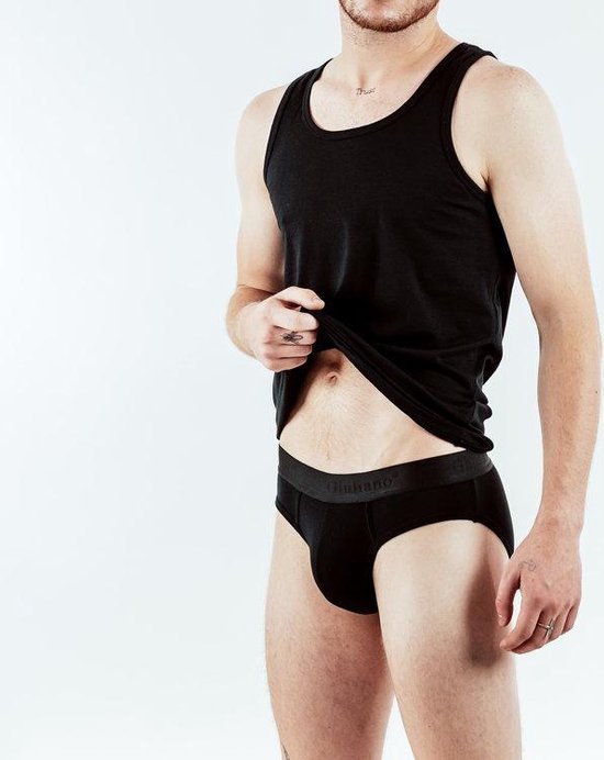 Tanktop Underwear Zwart Giuliano Uomo Maat L