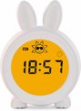 foto van Easynights Bunny Slaaptrainer - Wit - Met Nachtlamp Functie en Wekkertimer