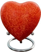 Mini urn hart Orange royal - urn voor as - 2145