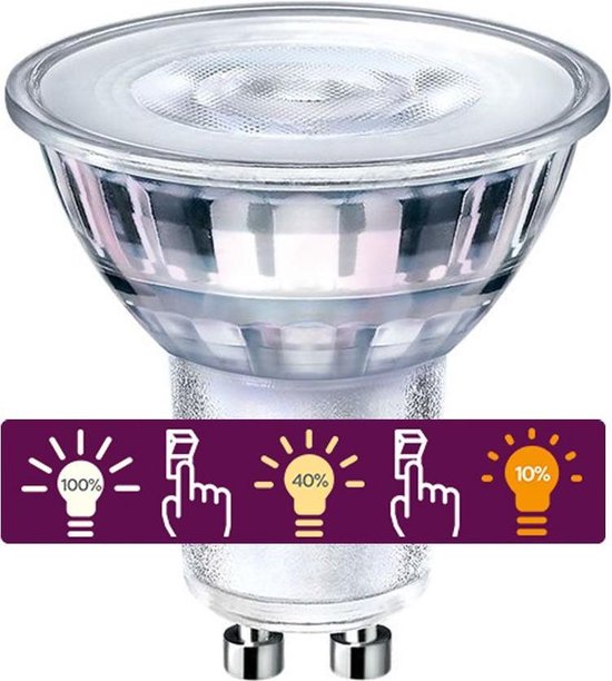 Philips LED SceneSwitch GU10 - Lampe LED - 4.5W-2.8W-1.3W 827 36D | bol.com