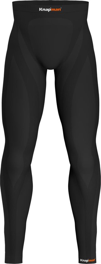 Knapman Zoned Compression Long Pants 45% Zwart | Compressie Legging voor Heren | Maat  M
