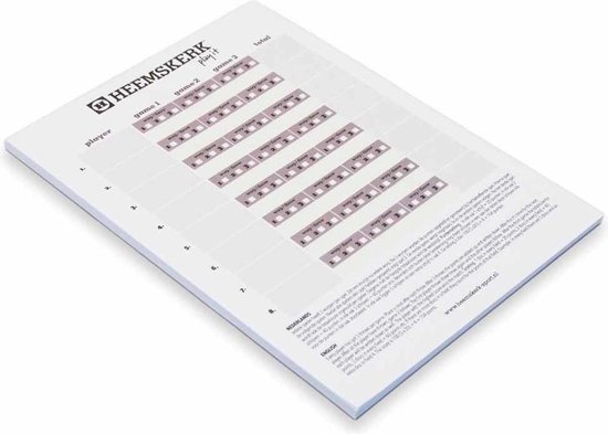 Afbeelding van het spel Heemskerk Sjoel Score formulieren - blocnote met 50 pagina's