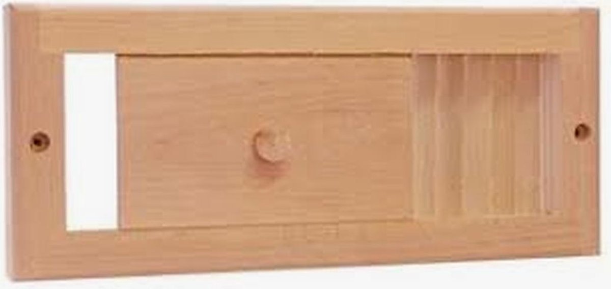 Saunia - Ventilatie schuifdeurtje - sauna ventilatie