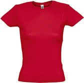 SOLS Dames/dames Miss Korte Mouwen T-Shirt (Rood)